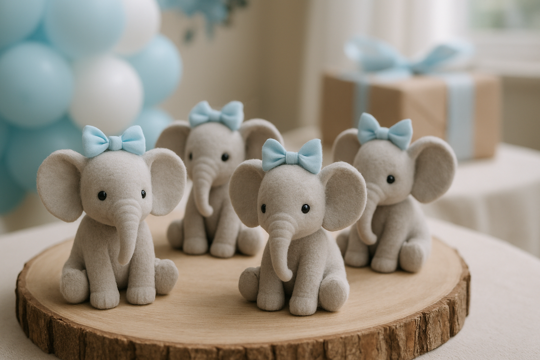 Custom Elephant Keepsakes for Baby Shower Celebrations