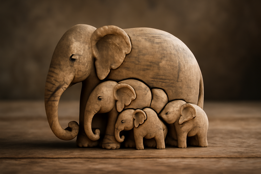 Why Elephant Family Puzzle Gifts Symbolise Wisdom