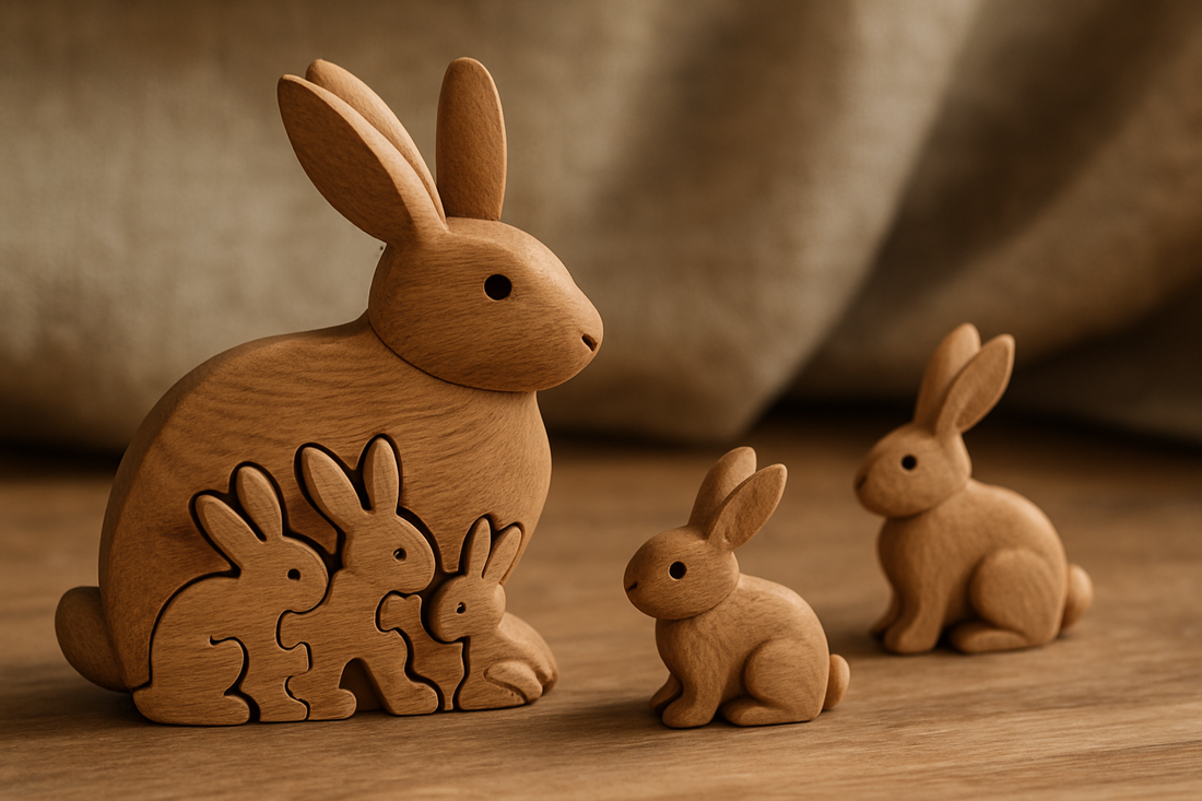 Wooden Rabbit Family Puzzles That Create Lasting Memories