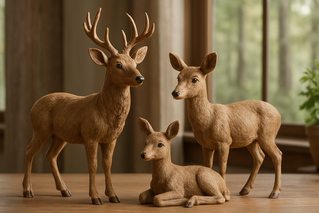 Woodland Deer Family Keepsakes for Nature-Loving Homes