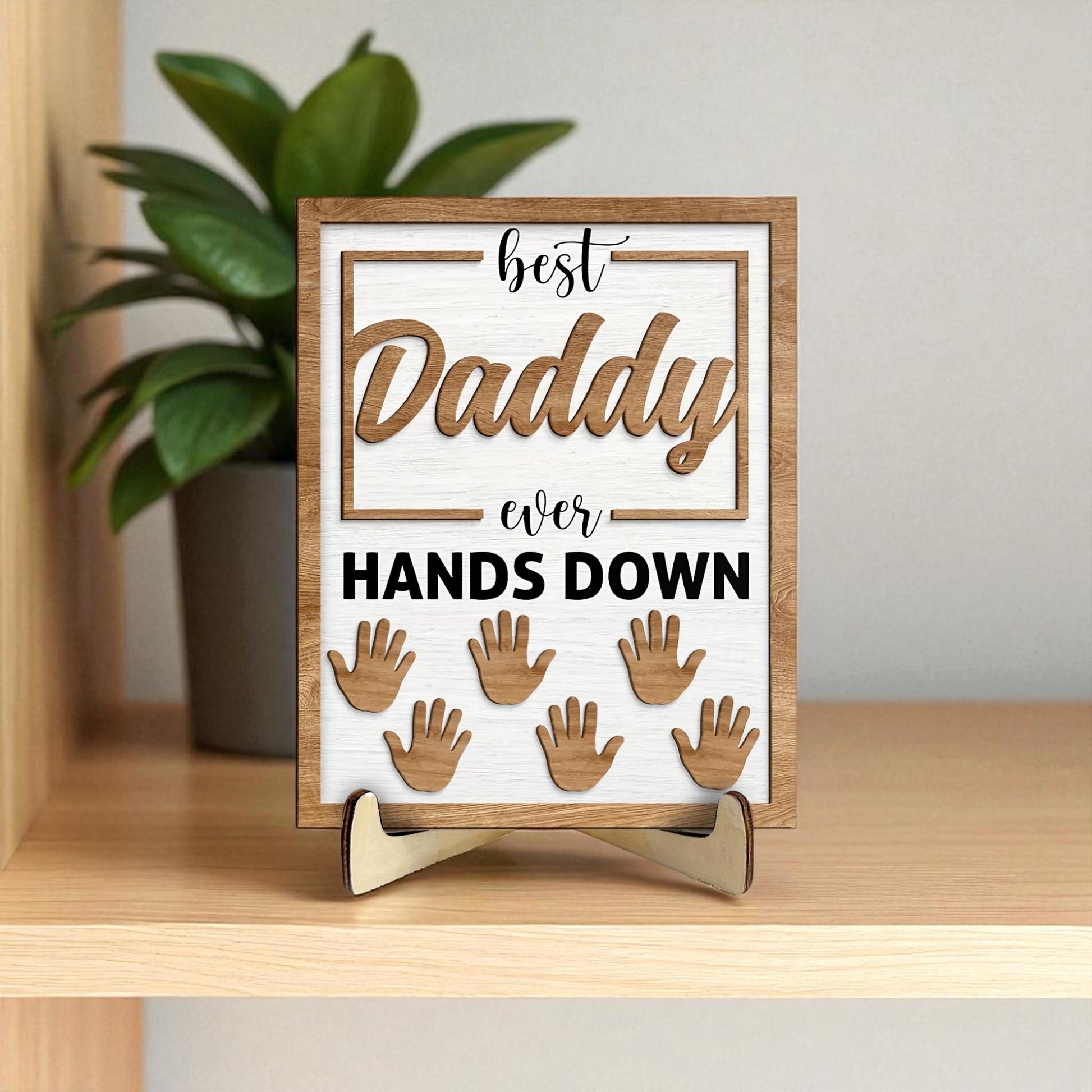 Dad frame keepsake displayed as Father's Day or birthday gift decor