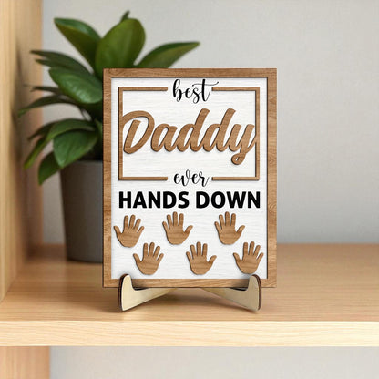 Dad frame keepsake displayed as Father's Day or birthday gift decor