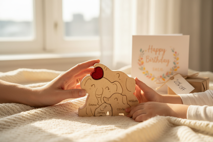 The Family Keepsake Club - MyFamilyPuzzle - Family Connection - Elephant Puzzle
