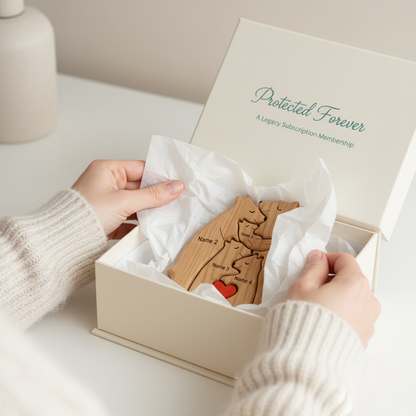 The Family Keepsake Club - MyFamilyPuzzle - Protected Forever - Gift Packaging